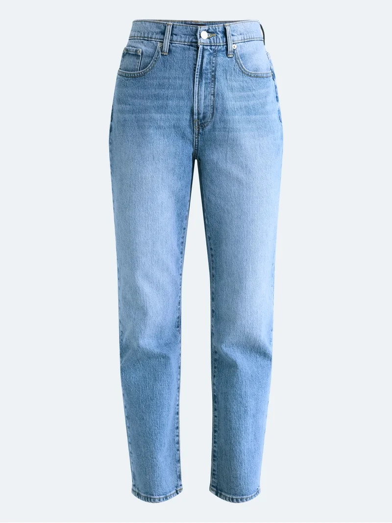 Free Assembly Women's High Rise Straight Leg Jeans, 30" Inseam, Sizes 0-20 | Walmart (US)