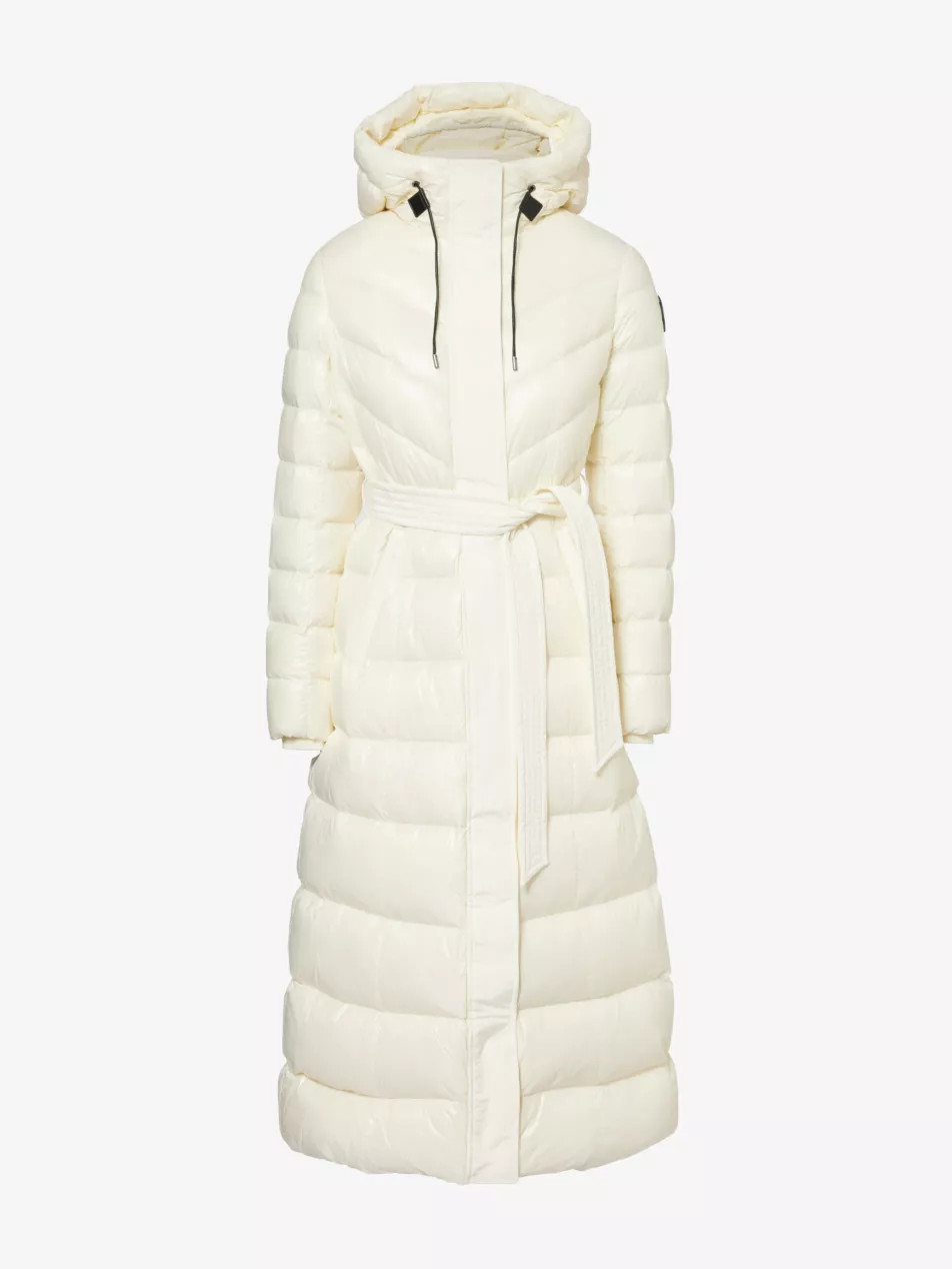 Calina hooded regular-fit recycled-nylon-down jacket | Selfridges