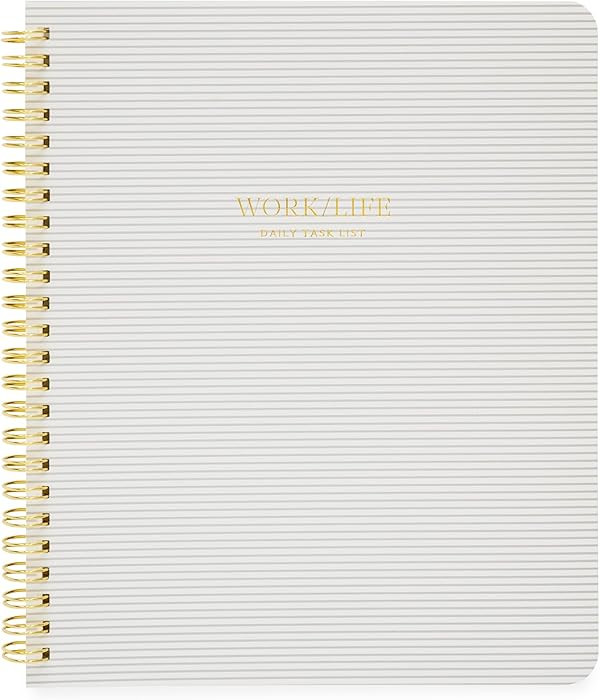 Sugar Paper Work/Life Spiral Notebook, 50 Guided Pages Featuring Divided Task Lists, Priorities M... | Amazon (US)