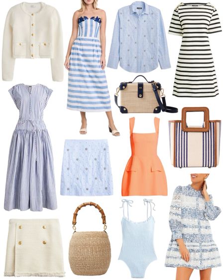 Weekend charades! Summer dresses, striped dress options, sweater and skirt sets, one piece swimsuits, and summer handbags 

#LTKSeasonal #LTKshoecrush #LTKstyletip