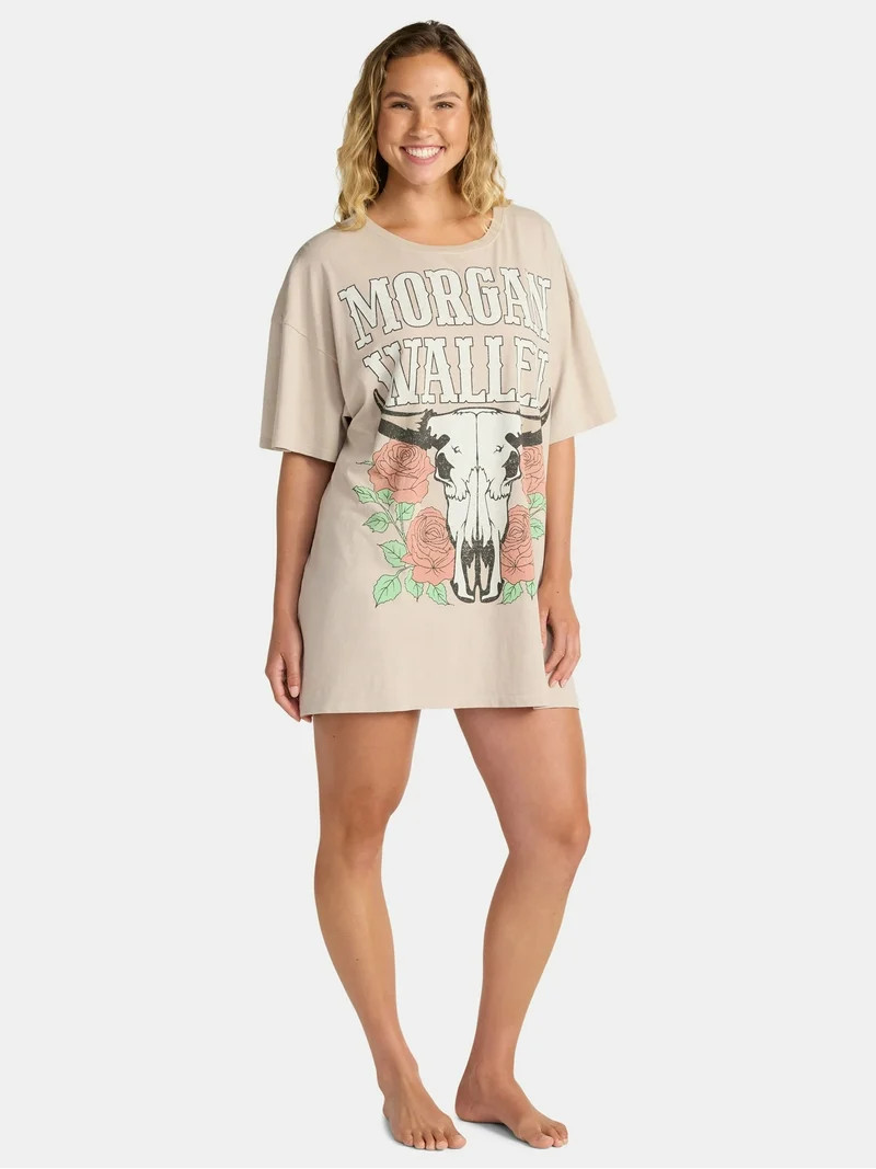 Morgan Wallen Women's Oversized Sleep Shirt, Sizes XS-XXXL | Walmart (US)