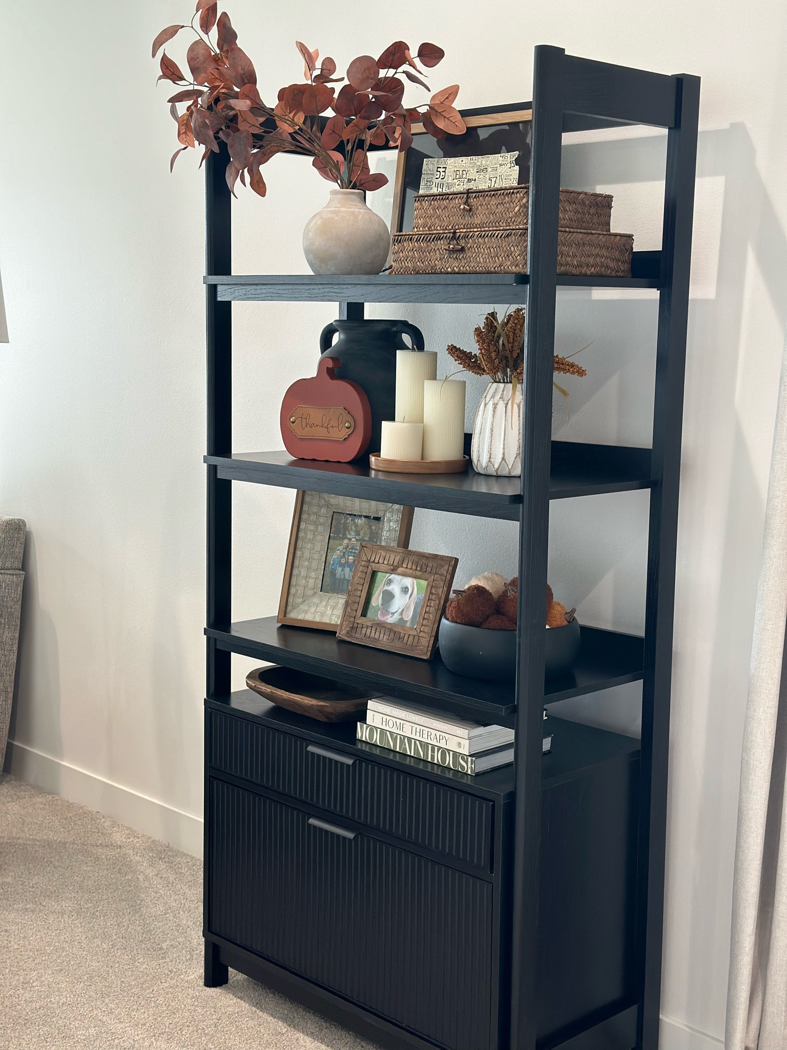 New bookcase - love the storage with the drawers!

#LTKHome #LTKSeasonal