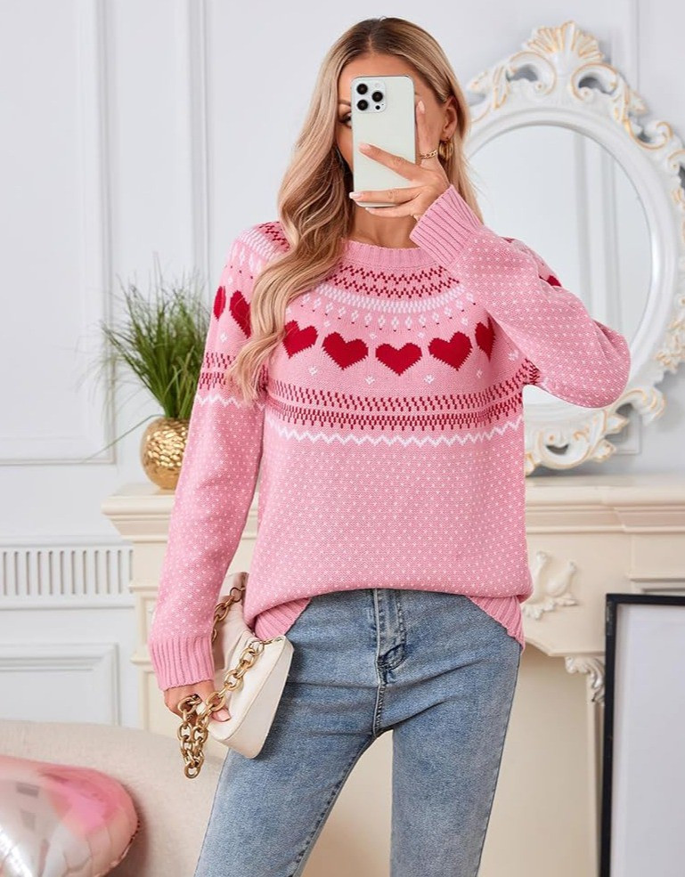 Valentines sweater women, heart sweater women, heart knit sweater women, Valentine’s Day sweater, Valentine apparel women, romantic sweater women, cream sweater with red hearts, pink heart sweater, love sweater women, cozy Valentine outfit, Valentine pullover women, heart print sweater women, cute Valentine top, Valentine gift for her, girlfriend Valentine gift, wife Valentine gift, romantic winter sweater, cozy knit pullover, soft knit sweater women, winter sweater women, aesthetic Valentine sweater, heart shirt women, red heart sweater, casual women sweater, oversized knit sweater, trendy Valentine outfit, couple date outfit women, February 14 outfit, Galentine’s Day outfit, cozy chic sweater, feminine knitwear, Amazon fashion women, Valentine clothing women, love theme sweater, cozy heart sweater, giftable women sweater, premium knit sweater, cold weather sweater, stylish winter pullover, sweet romantic top, women’s knit fashion, holiday sweater Valentine, cute heart pullover

#LTKSeasonal #LTKSaleAlert #LTKFindsUnder50