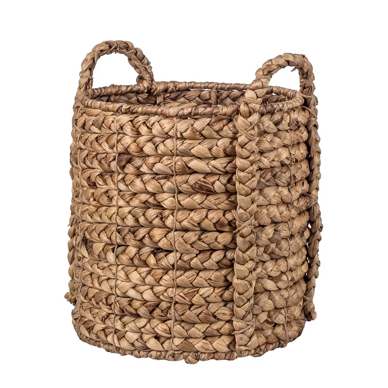 Natural Water Hyacinth Rattan Basket | Wayfair North America