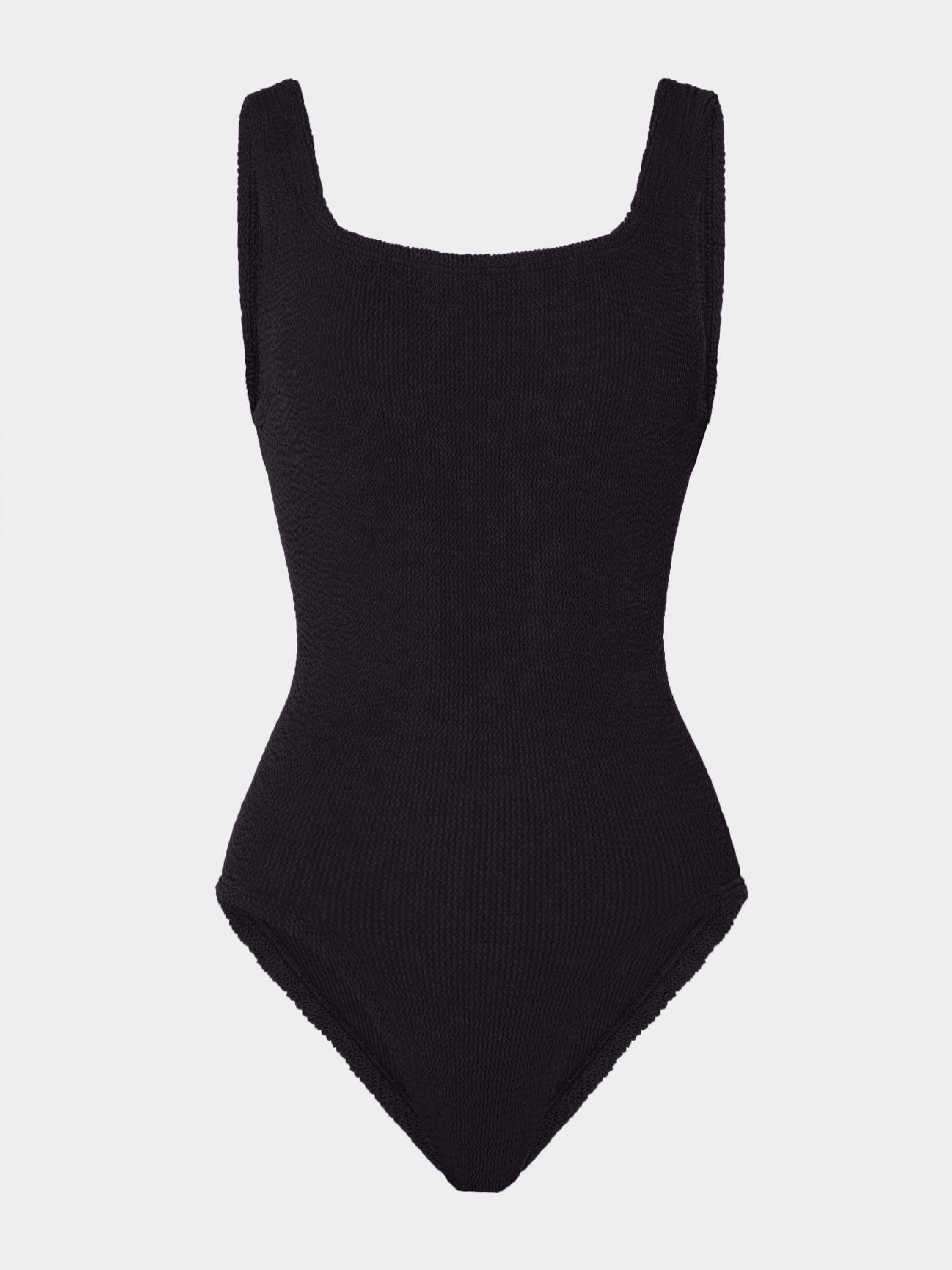 Coverage Square Neck Swim - Black | Hunza G - Black / One size / TBG | HUNZA G