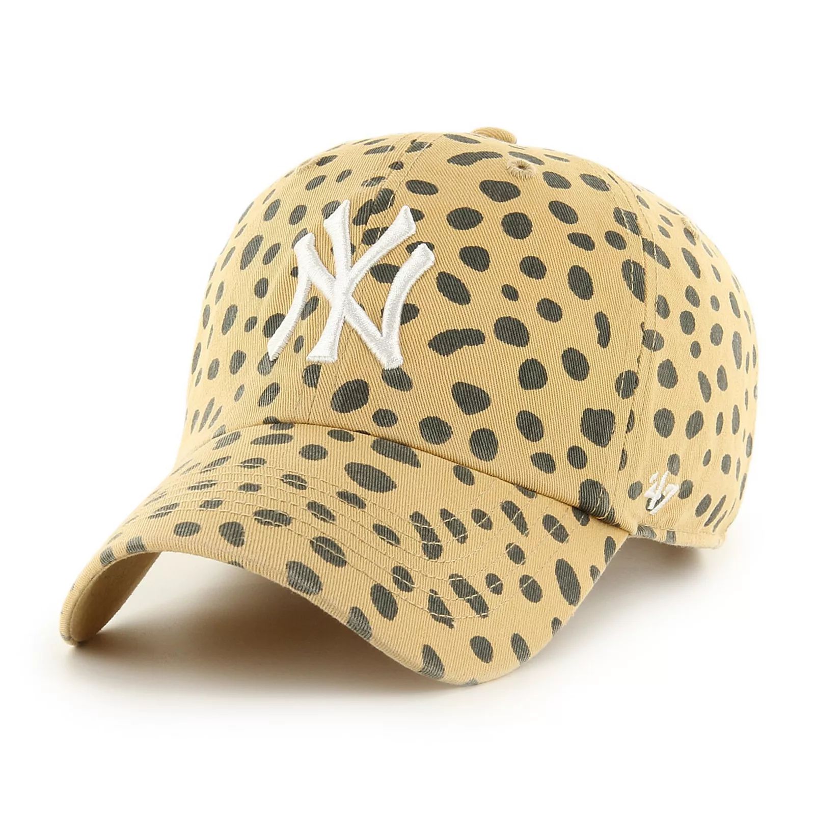 Women's '47 Tan New York Yankees Cheetah Clean Up Adjustable Hat | Kohl's