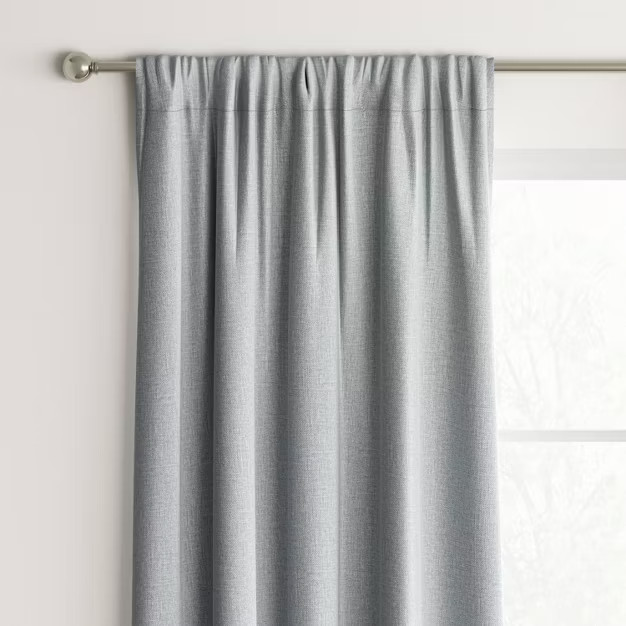 Heathered Thermal Room Darkening Curtain Panel - Room Essentials™ | Target