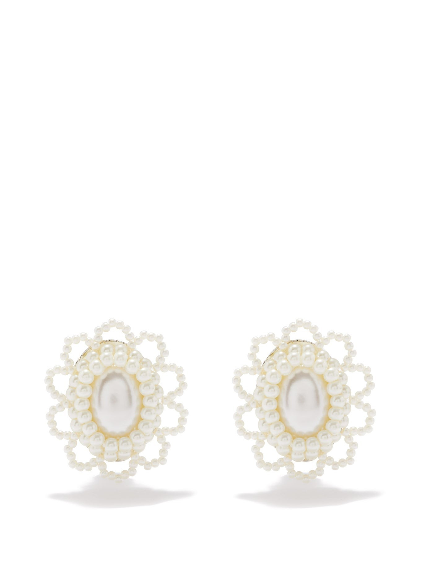 Ferdi faux-pearl clip earrings | Shrimps | Matches (US)