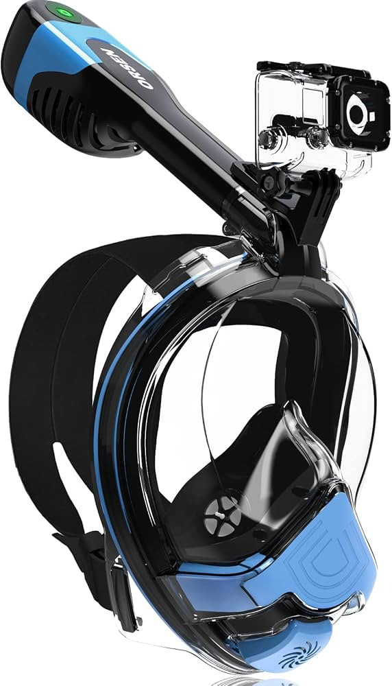ORSEN Full Face Snorkel Mask, Patented Electric Snorkeling Gear for Adults, SGS Certified Safety ... | Amazon (US)