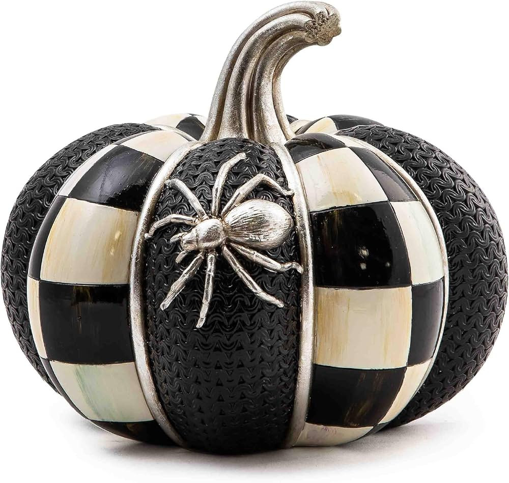 MACKENZIE-CHILDS Spellbound Spider Pumpkin, Decorative Resin Autumn and Halloween Home Decor | Amazon (US)
