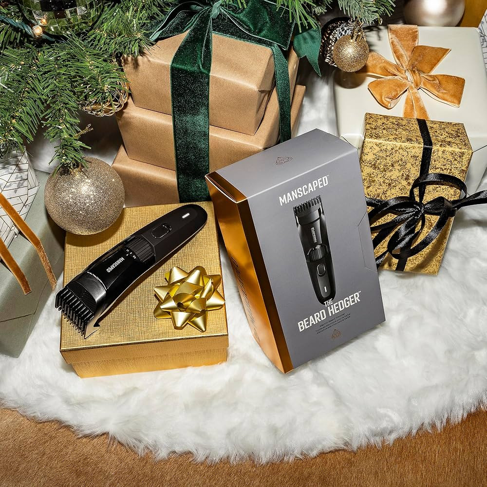 MANSCAPED® The Beard Hedger™ Premium Men's Beard Trimmer, 20 Length Adjustable Blade Wheel, St... | Amazon (US)