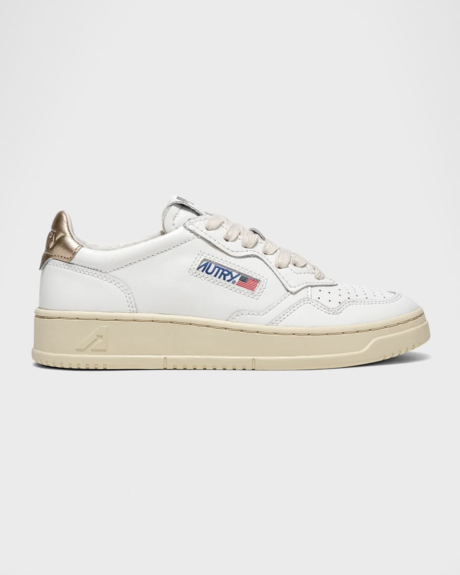 AUTRY Medalist Low-Top Bicolor Leather Sneakers | Neiman Marcus