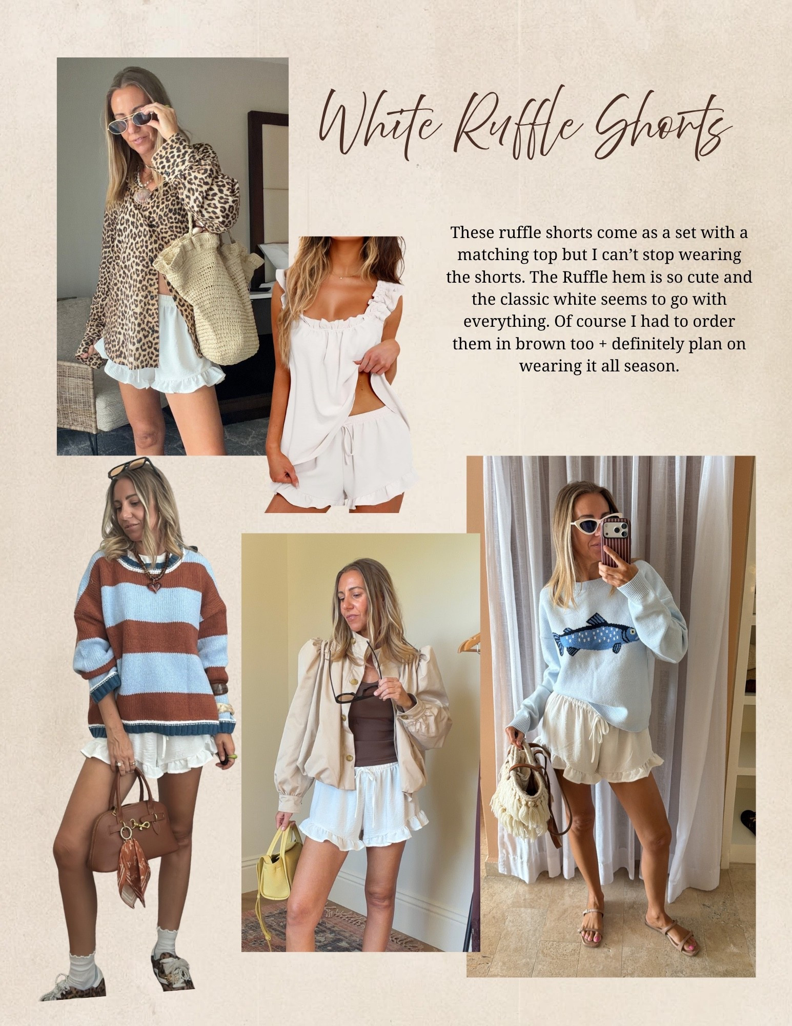 White ruffle shorts

#LTKootd #LTKSeasonal #LTKgrwm