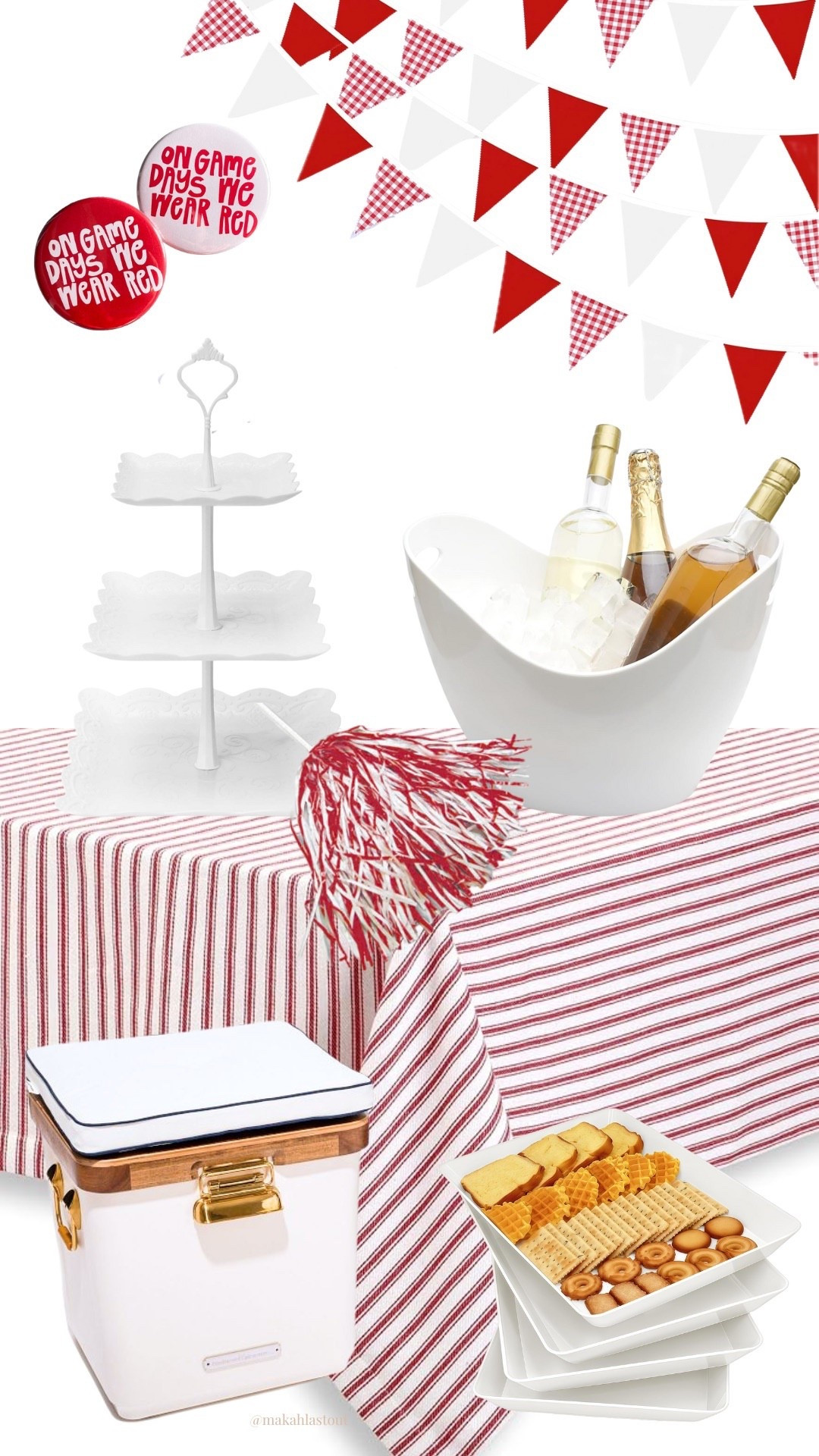 Red & white tailgate set up

#LTKSeasonal #LTKHome