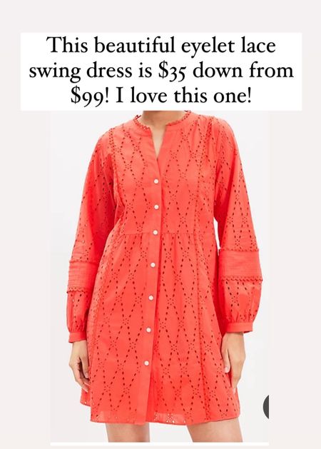 I love this eyelet lace dress. It’s only $35 right now. It’s perfect for any special occasions coming up.