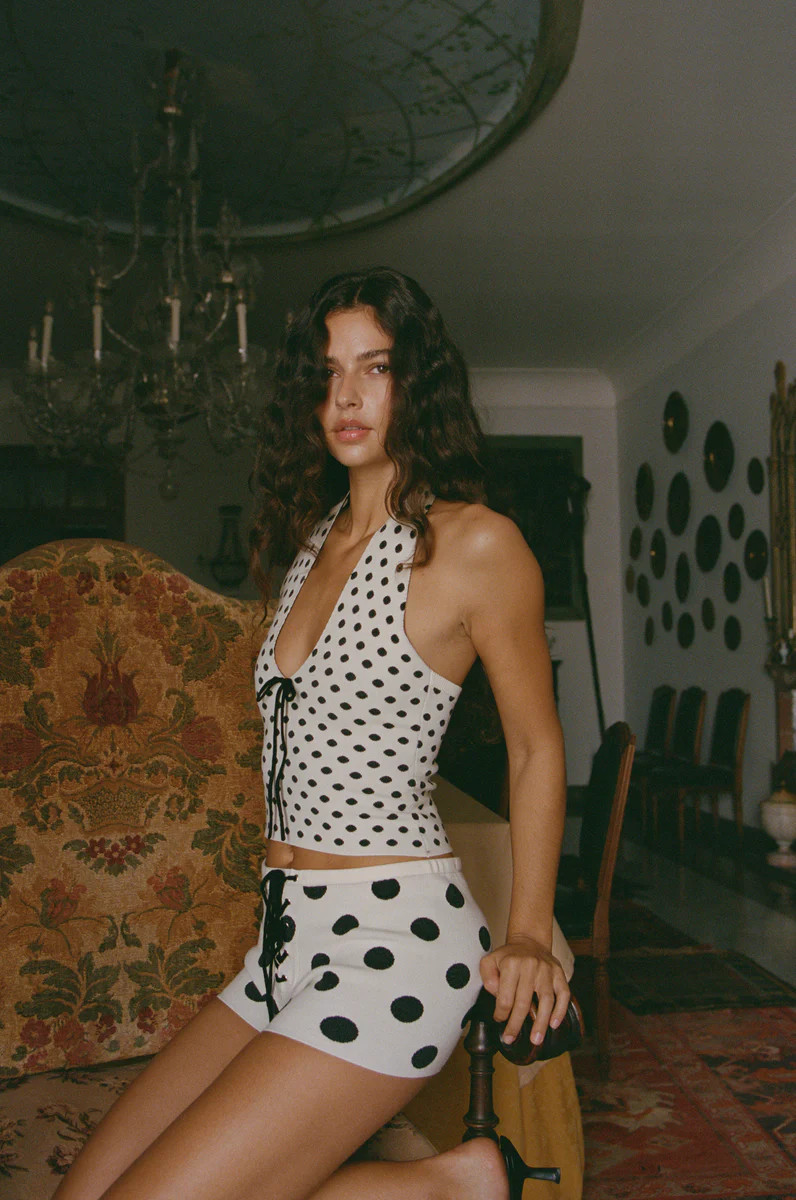 Dottie Top | Black / White Dot | With Jean (US)