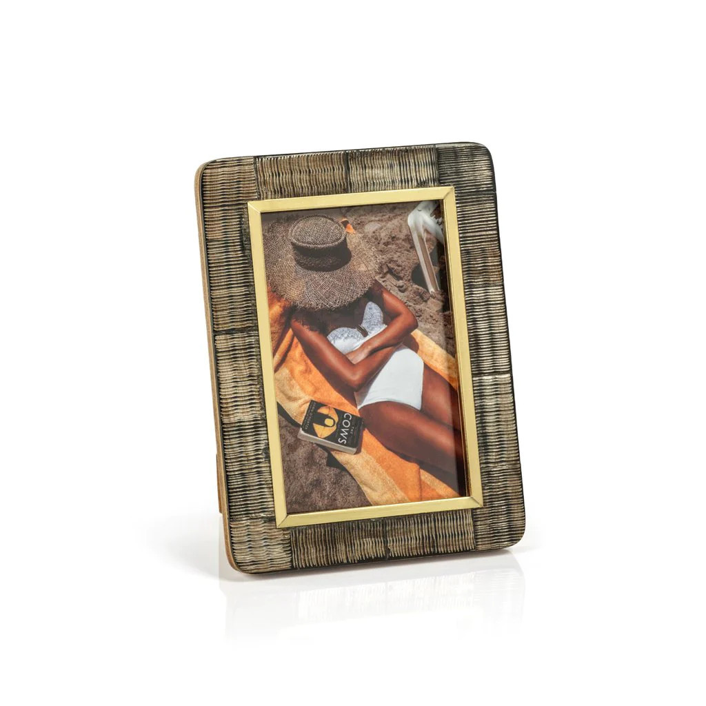 Shagrin Horn Inlaid Photo Frame | Megan Molten