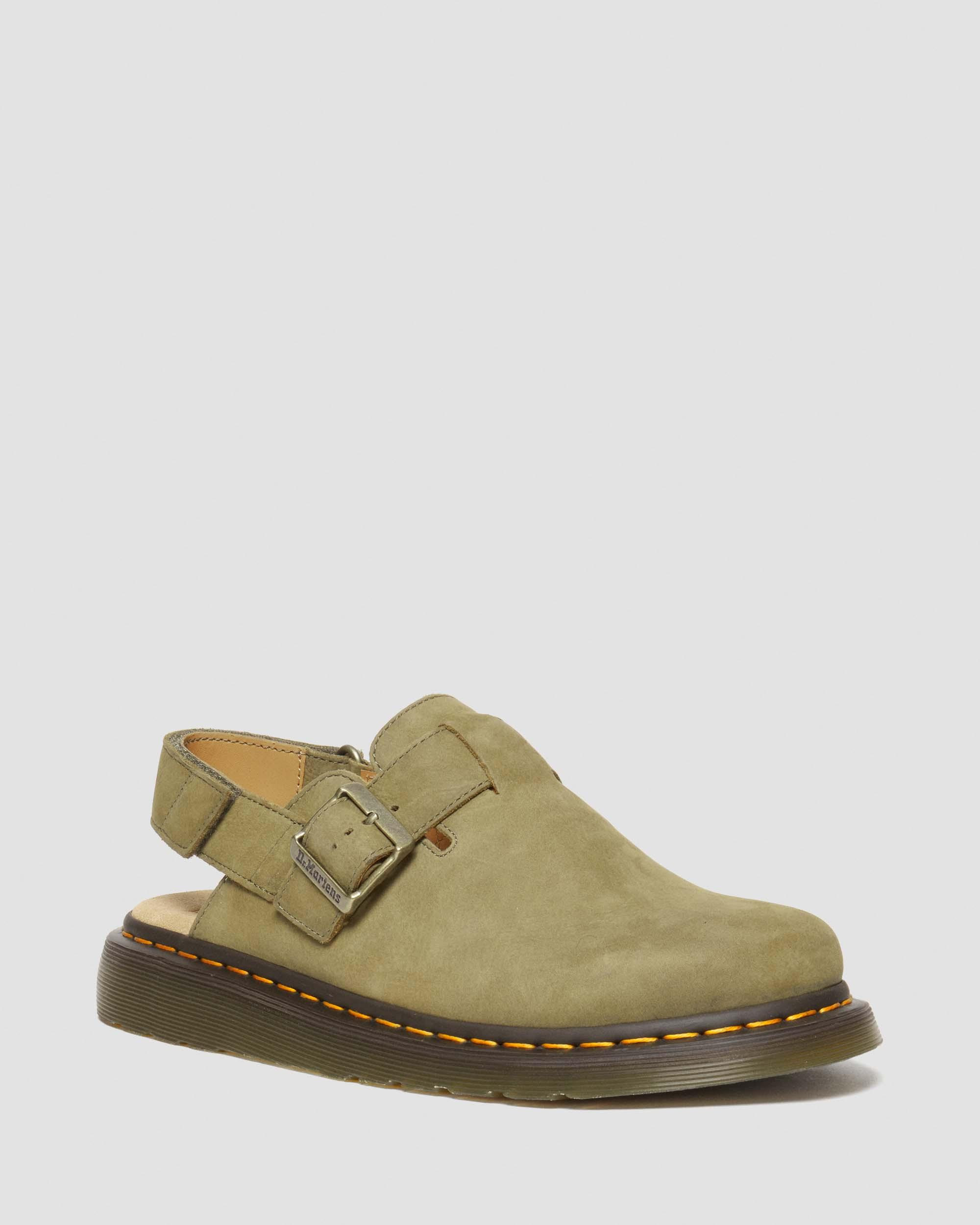 Jorge II Tumbled Nubuck Leather Slingback Mules | Dr Martens (UK)