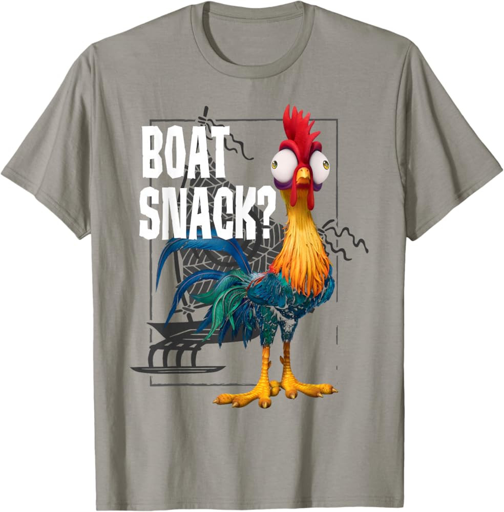 Disney Moana HEI HEI Boat Snack Vintage Style Poster T-Shirt | Amazon (US)