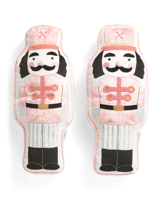 2pk 8x20 Sweet Nutcracker Pals Shaped Pillows | Marshalls