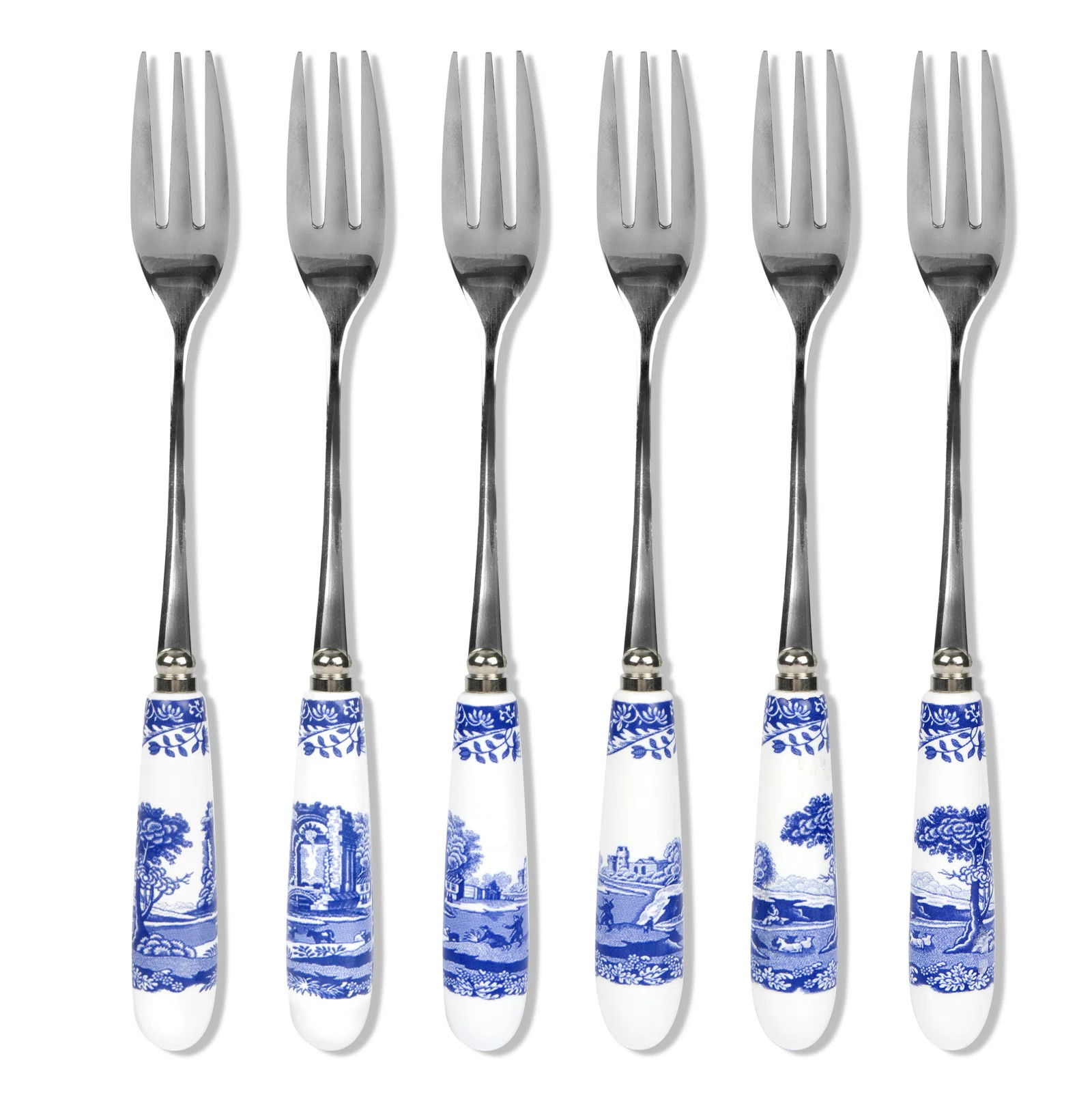 Spode Blue Italian Pastry Forks 6" & Reviews | Wayfair | Wayfair North America