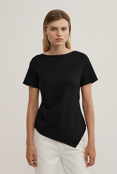 Tuck Wide Neck T-Shirt | Witchery (AU)