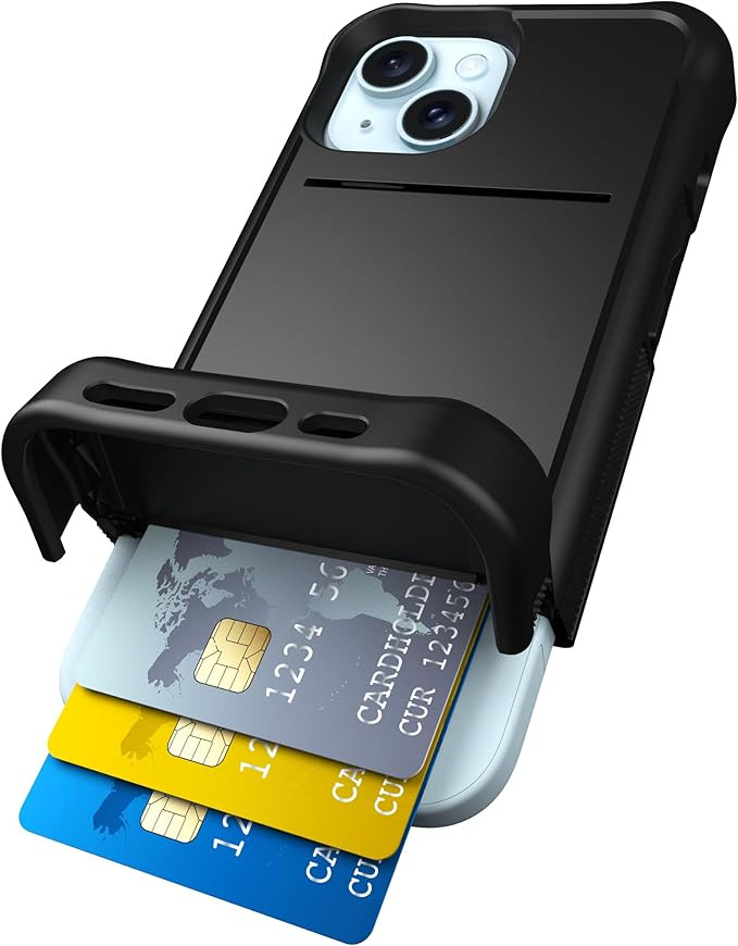 Scooch® for iPhone 15 Case with Card Holder, Wingmate Wallet Case with Hidden Card Slot and RFID... | Amazon (US)