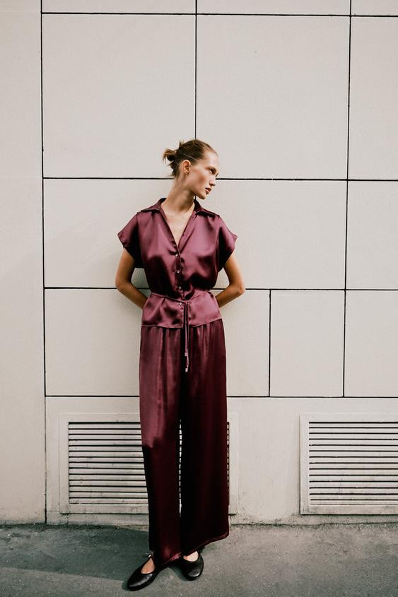 HIGH-WAISTED SLIM PANTS | Zara US