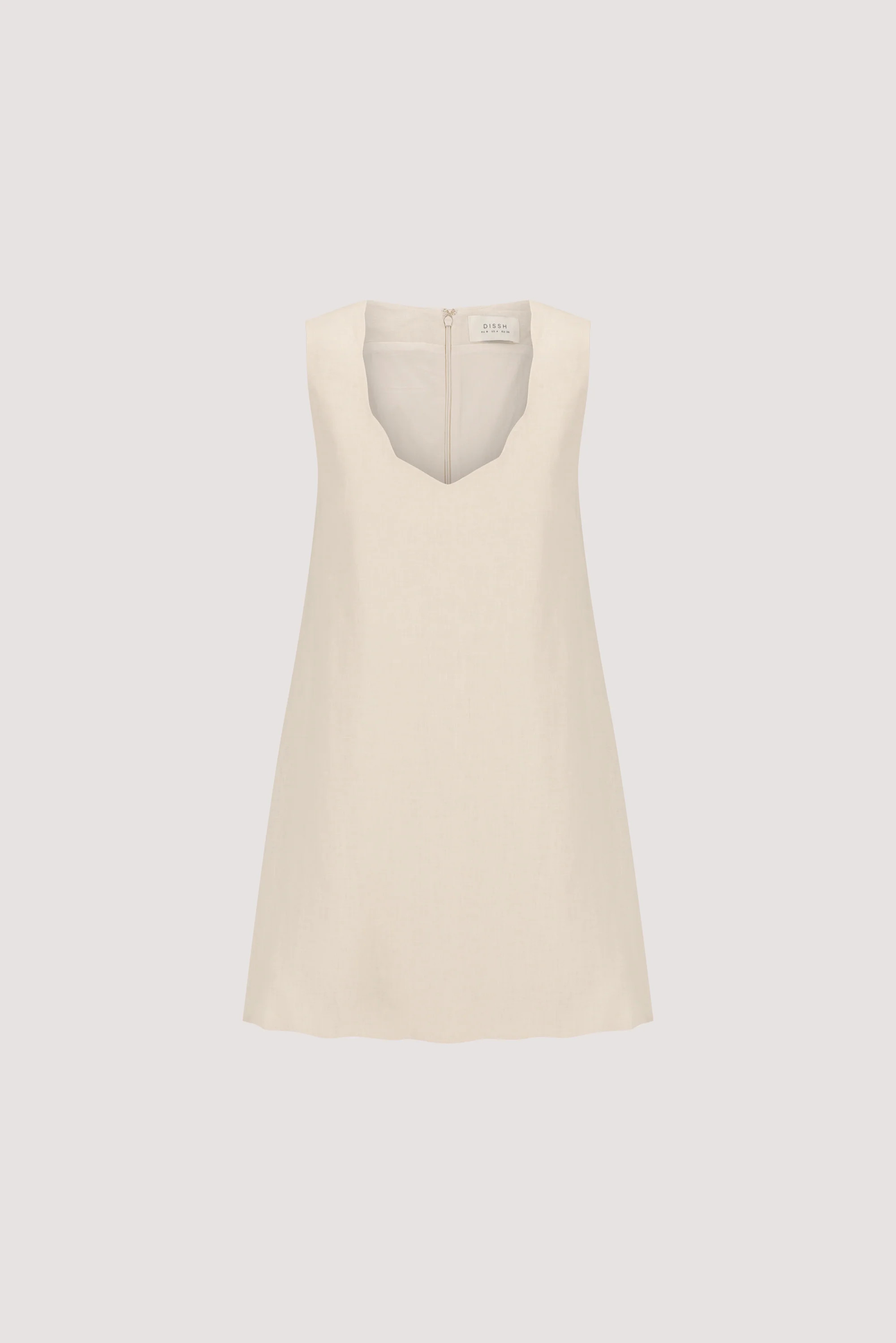 LELA SANDSTONE LINEN MINI DRESS | DISSH