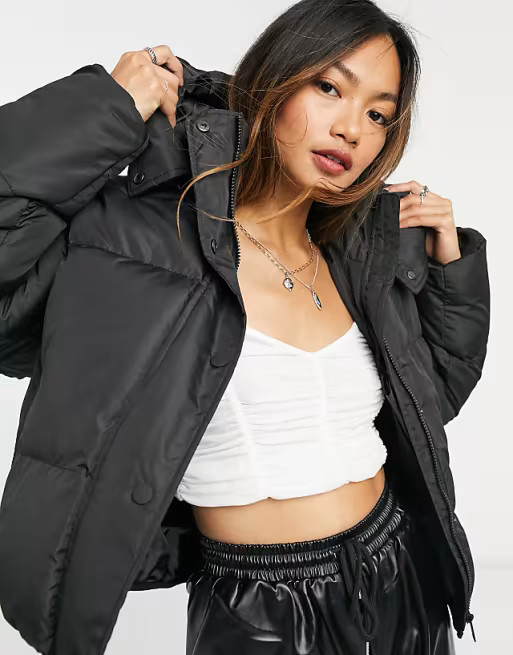 Brave Soul bunny hooded puffer jacket | ASOS (Global)
