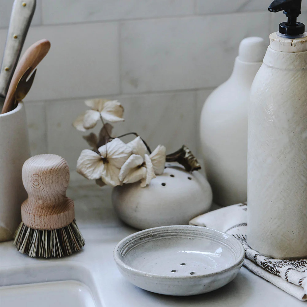 Simple Ceramic Dish Brush Holder | Roan Iris