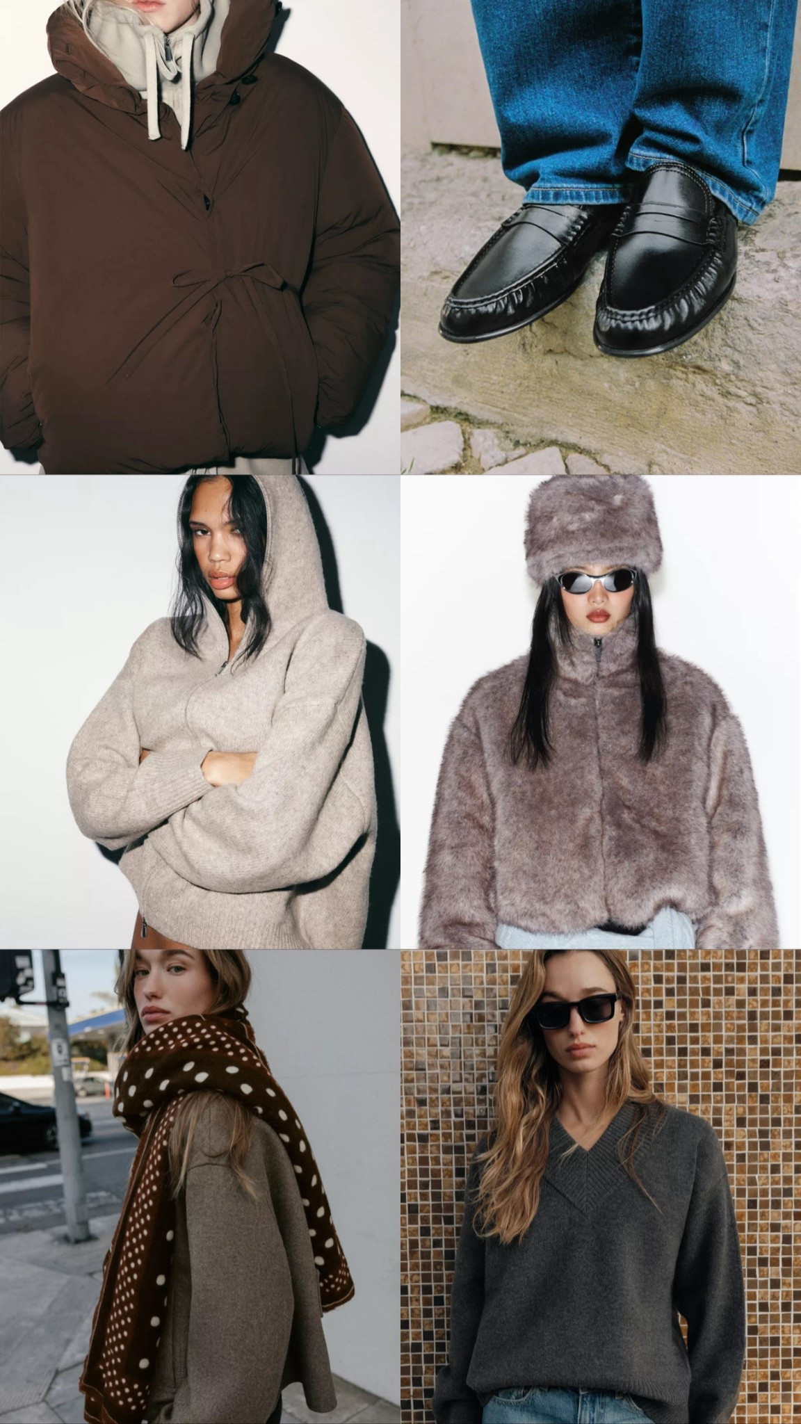 Zara. Zara new in. New in. Coat. Jacket. Short coat. Puffer jacket. Loafers. Flat shoes. Shoes. Faux fur. Faux fur coat. Faux fur jacket. Faux fur hat. Hat. Accessories. Knitwear. Knitted hoodie. Hoodie. Zip jacket. Scarf. Top  

#LTKuk #LTKstyletip #LTKwinter
