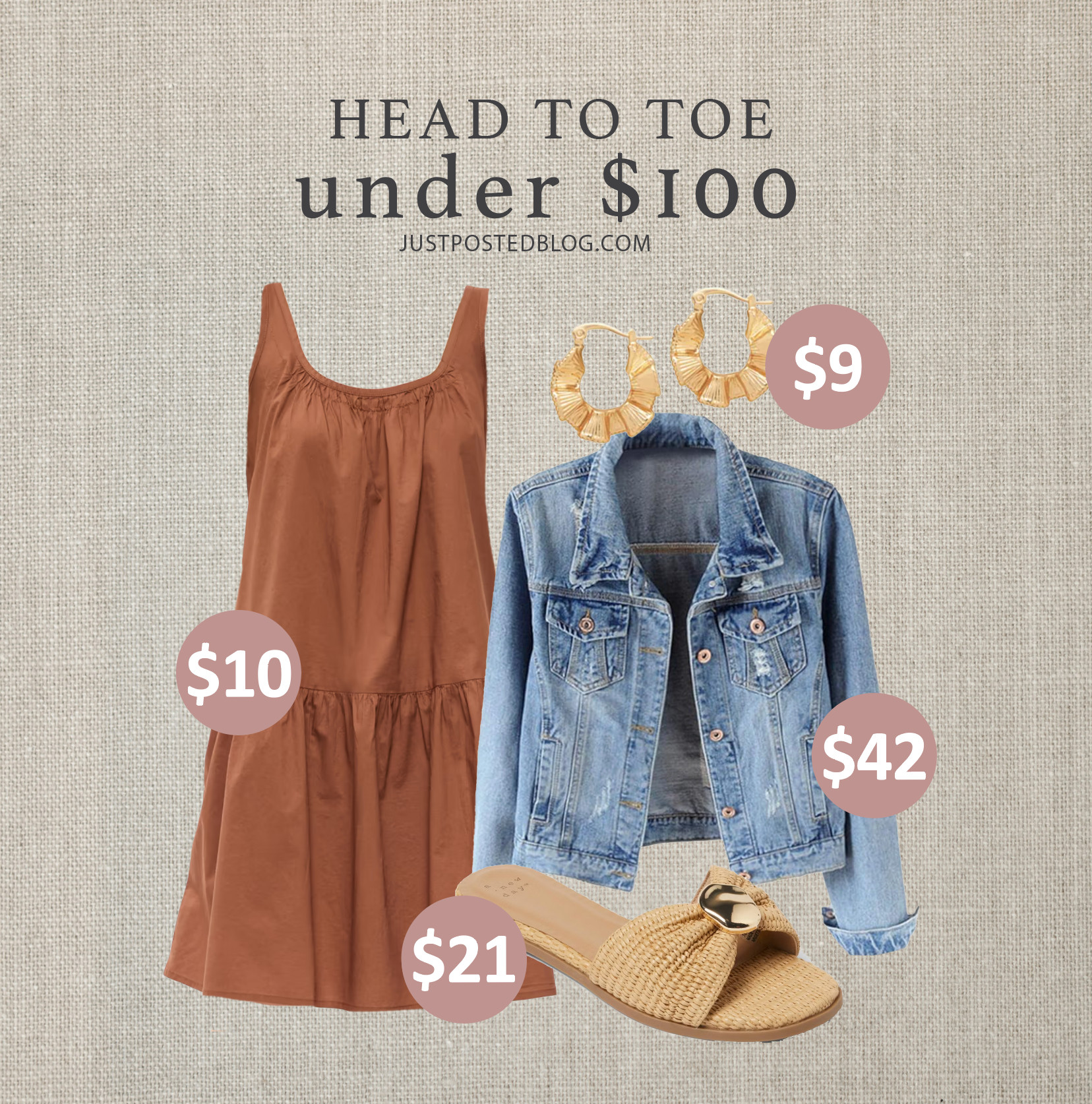 Loving this look! The dress is on sale for only $10 right now!  

 
