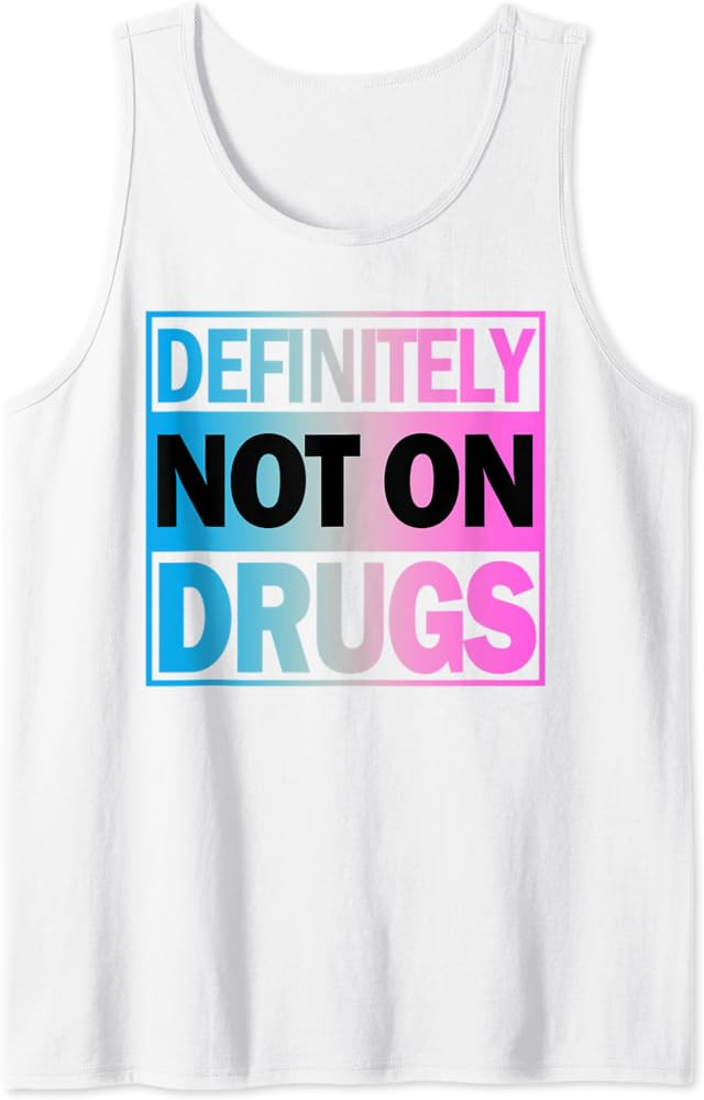 Definitely Not On Drugs Trippy Rave EDM Dance Tank Top | Amazon (US)