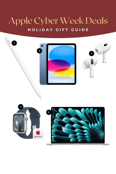 Apple products on sale now including iPad, air pods, watch, and MacBook! 

#LTKCyberWeek #LTKGiftGuide #LTKsalealert