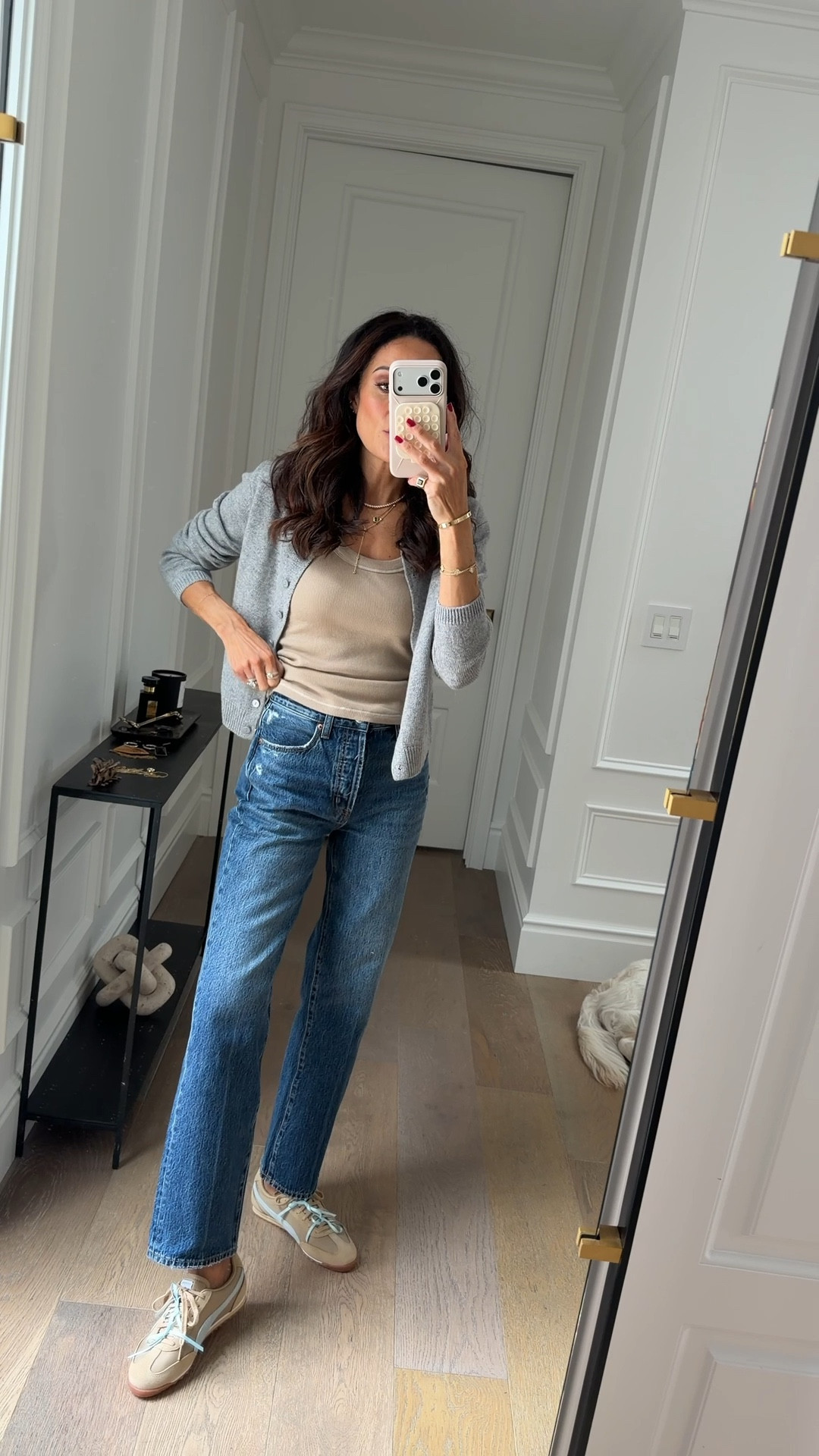 Love these new jeans! They’re so comfortable and run tts! Wearing a 24
@Anthropologie #anthropartner

#LTKOver40 #LTKSeasonal