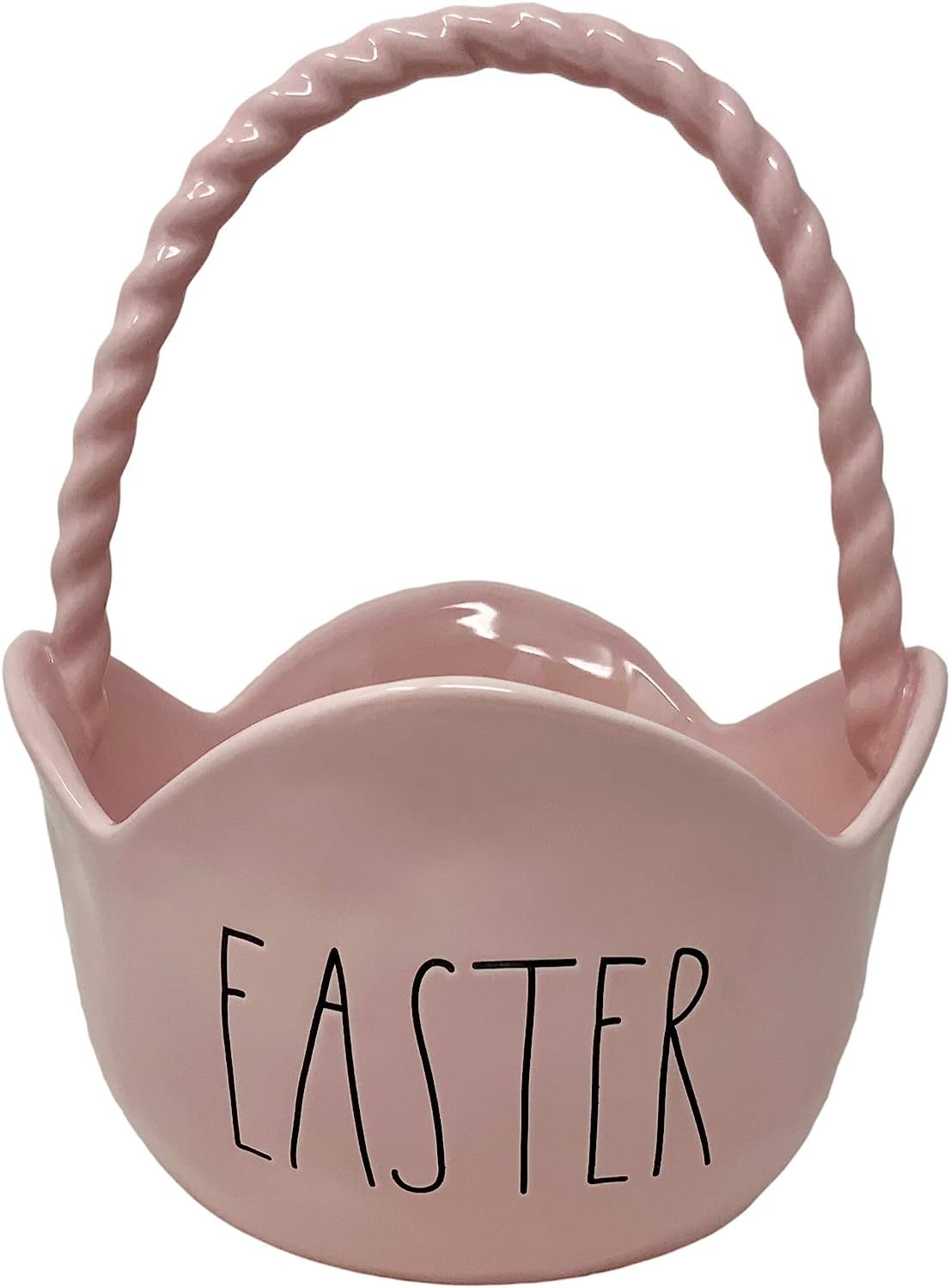 RAE DUNN PINK CERAMIC EASTER BASKET - Artisan Collection By Magenta - Great for holding Jelly Bea... | Amazon (US)