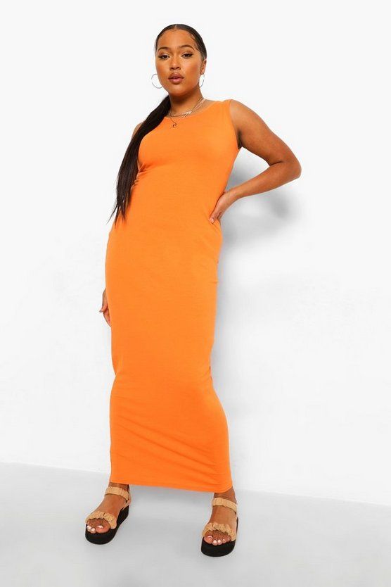 Plus Scoop Neck Maxi Dress | Boohoo.com (US & CA)