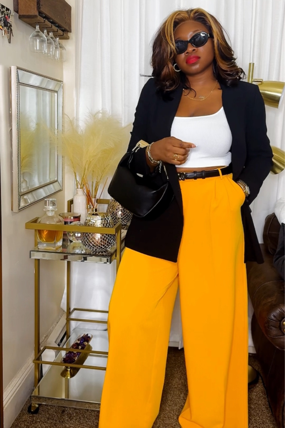 Perfect Spring Outfit Idea ✨… A relaxed Yellow Wife leg pants with an oversized Blazer.. 

#springoutfit #yelloww

#LTKSeasonal #LTKstyletip #LTKVideo