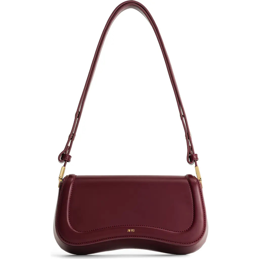 JW PEI Joy Faux Leather Shoulder Bag in Deep Claret at Nordstrom | Nordstrom