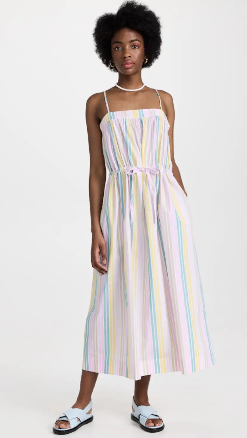 Stripe Cotton Maxi Strap Dress | Shopbop
