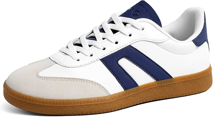 Women's Retro Gum Sole Fashion Sneakers-Lace Detail Casual Retro Walking Shoes-Gum Sole Casual Te... | Amazon (US)