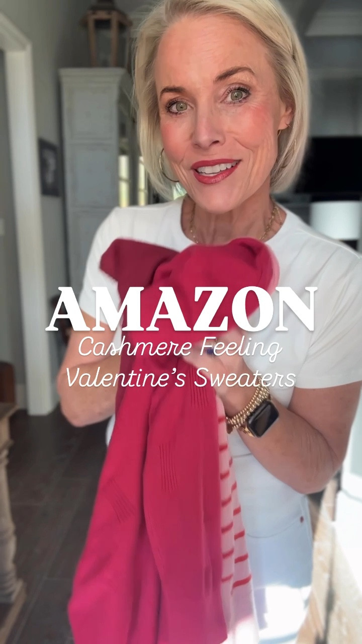 Y’all have seen me rave about these Amazon  cashmere-feeling sweaters from Arach Cloz before, and since you loved them, I had to bring you more. From classic stripes to luxe textures, these sweaters are so good—and all under $40.

Just a heads up—the long-sleeve striped sweater is low on stock. If your size is gone, scroll through the listing because there are tons of other colors in the same style. If you love the pink and red stripes but your size is out, I’ve also linked the same pattern in a short-sleeve version—same material and details, just with short sleeves. The discount codes won’t work on the short-sleeve option, but it’s still super affordable.

Discount Codes:

•	LaurenG20 for 20% off the two sweaters in the video
•	6G24G8J for 30% off the textured cardigan

These feel way more expensive than they are, and I know y’all are going to love them as much as I do. Grab one while they’re still in stock!

#arachcloz
#founditonamazon 
#affordablefashion
#outfitinspo
#laurenoggsgee
#over50style 
#lookalike
#shopltk
#ltkover50
#ltkover40
#lookforless
#getyourcolonoscopy


#LTKOver40 #LTKFindsUnder50 #LTKWatchNow