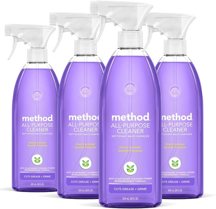 Method All-Purpose Cleaner Spray, French Lavender, Plant-Based and Biodegradable Formula Perfect ... | Amazon (US)