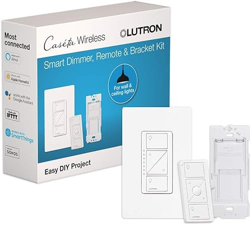 Lutron Caséta Smart Home Dimmer Switch and Pico Remote Kit, Works with Alexa, Apple HomeKit, Rin... | Amazon (US)