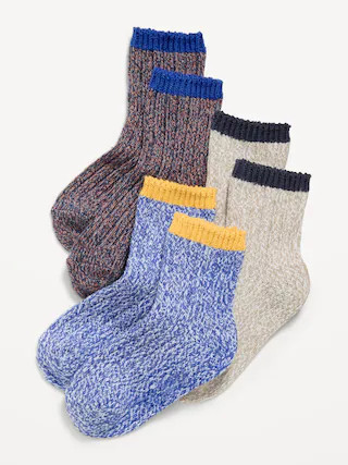 Marled Boot Socks 3-Pack for Toddler & Baby | Old Navy (CA)