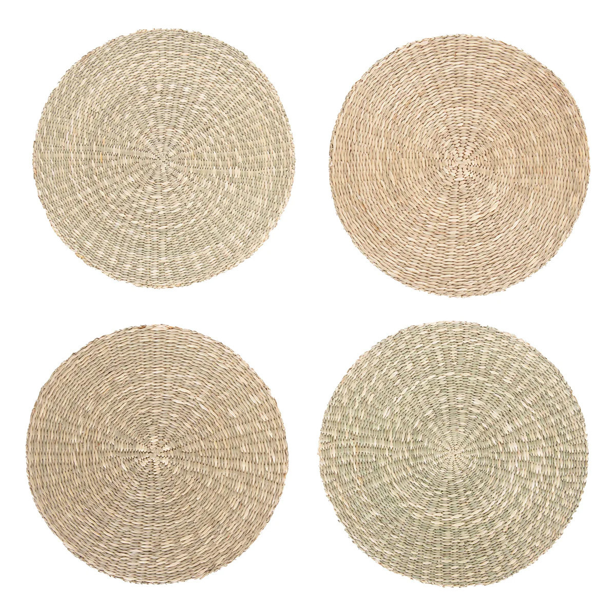 Spiral Placemats Natural, Set of 4 | Amanda Lindroth