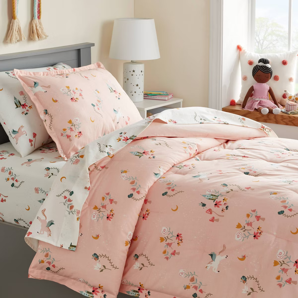 Kids' Comforter Set Pegasus Print - Pillowfort™ | Target