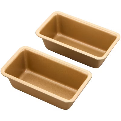 Wilton 2pc Mini Loaf Pan Set - Gold | Target