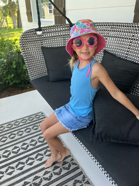 Summer on my mind! Kids sunglasses, hats & tanks 